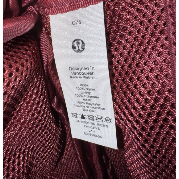 LULULEMON Everywhere Belt Bag O/S Red Merlot NWOT - Picture 8 of 8
